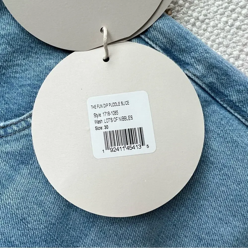 Mother Snacks The Fun Dip Puddle Slice Jeans in Lots of Nibbles Women’s Size 30 - Picture 11 of 14